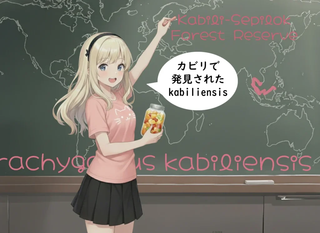 Distribution map, Brachygobius kabiliensis